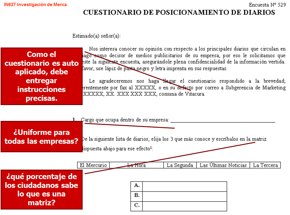 Técnicas no comparativas
