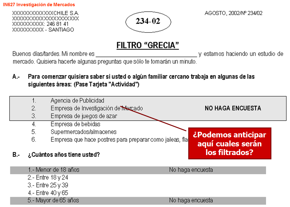 Técnicas no comparativas