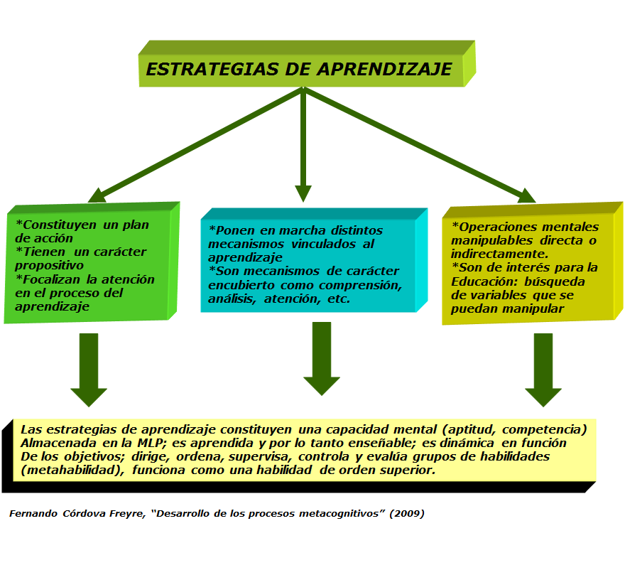  Las estrategias metacognitivas. 
