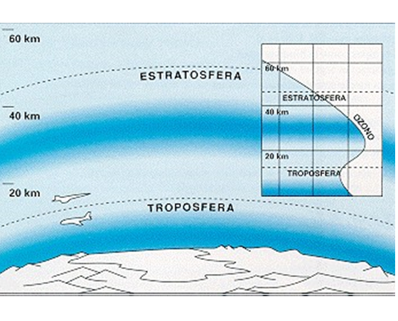 Describe la composición y estructura de la atmósfera.