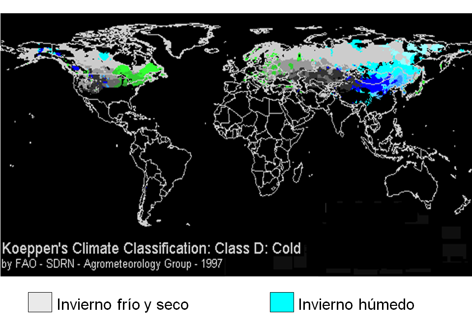 Identifica y explica la clasificación climática de Koppen, clasificación climática de Tornthwaite