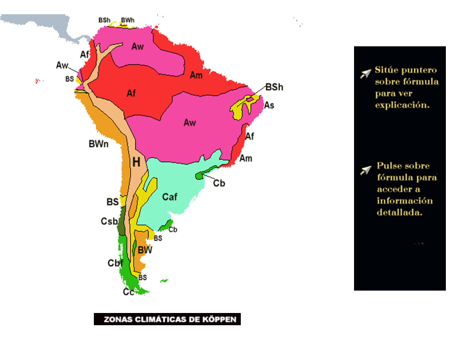 Identifica y explica la clasificación climática de Koppen, clasificación climática de Tornthwaite