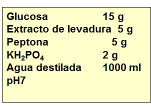 Evalúa los nutrientes necesarios para que el microorganismo pueda desarrollar y reproducirse