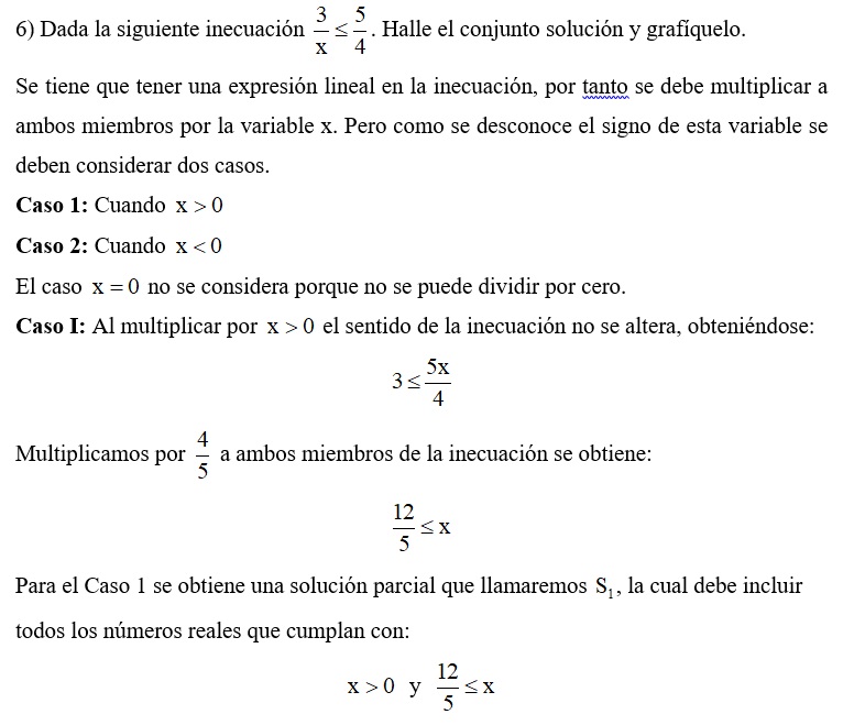 Inecuaciones cuadráticas.