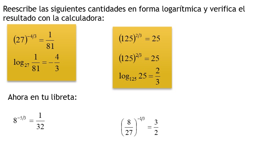 Ecuaciones exponenciales.