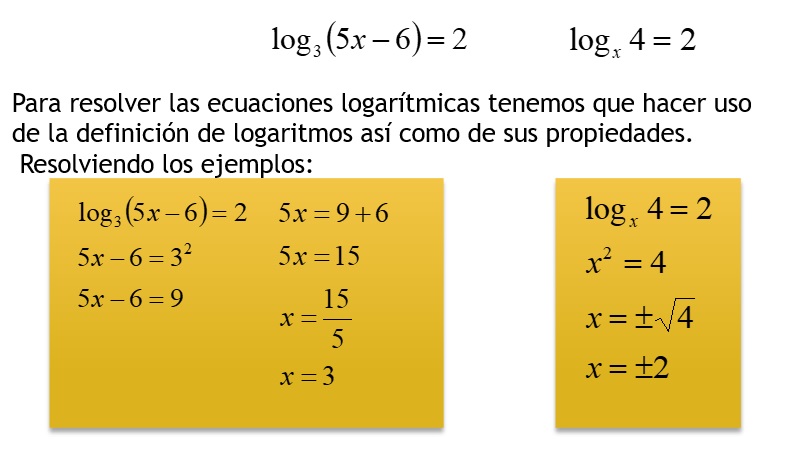 Ecuaciones exponenciales.
