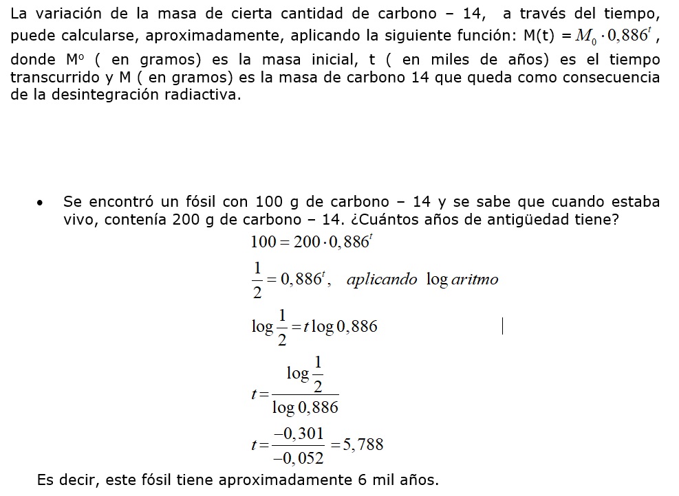 Aplicaciones de ecuaciones exponenciales.