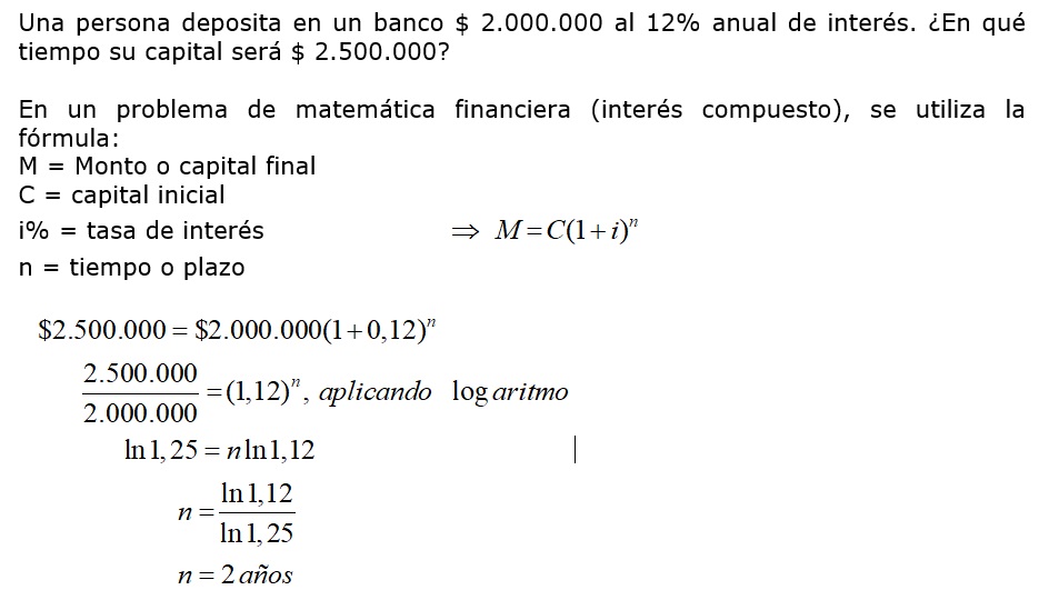 Aplicaciones de ecuaciones exponenciales.