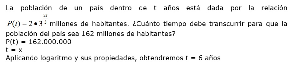 Aplicaciones de ecuaciones exponenciales.
