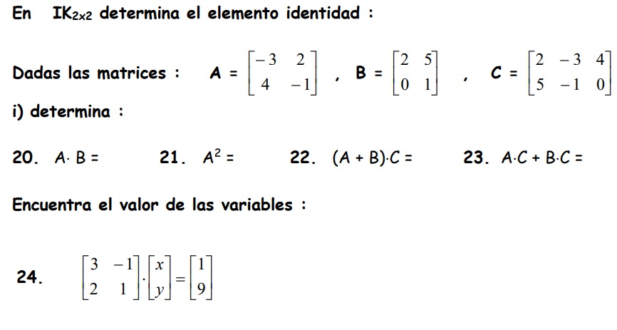 Matrices: definición.