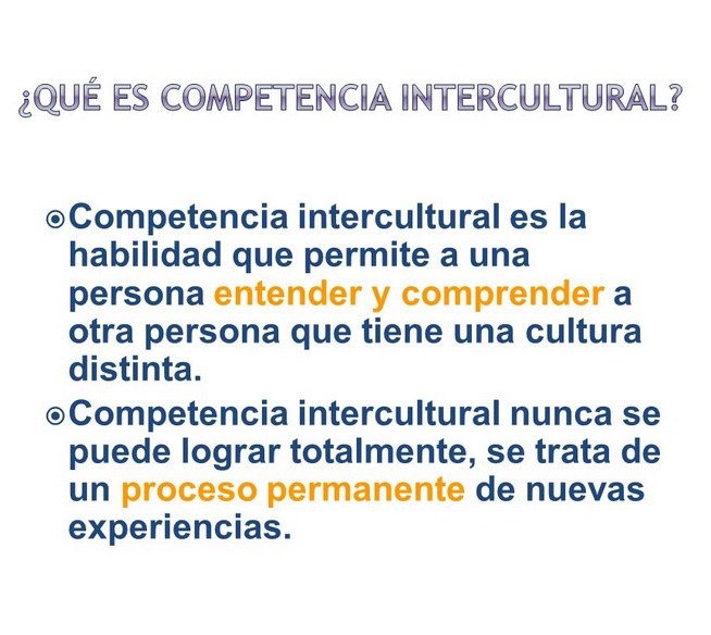 COMPETENCIA INTERCULTURAL 