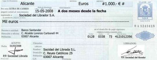 La Letra de Cambio