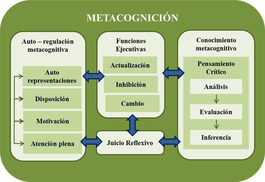 Metacognición. Auto concepto.