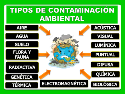Fuentes de contaminación ambiental. Problemas ambientales